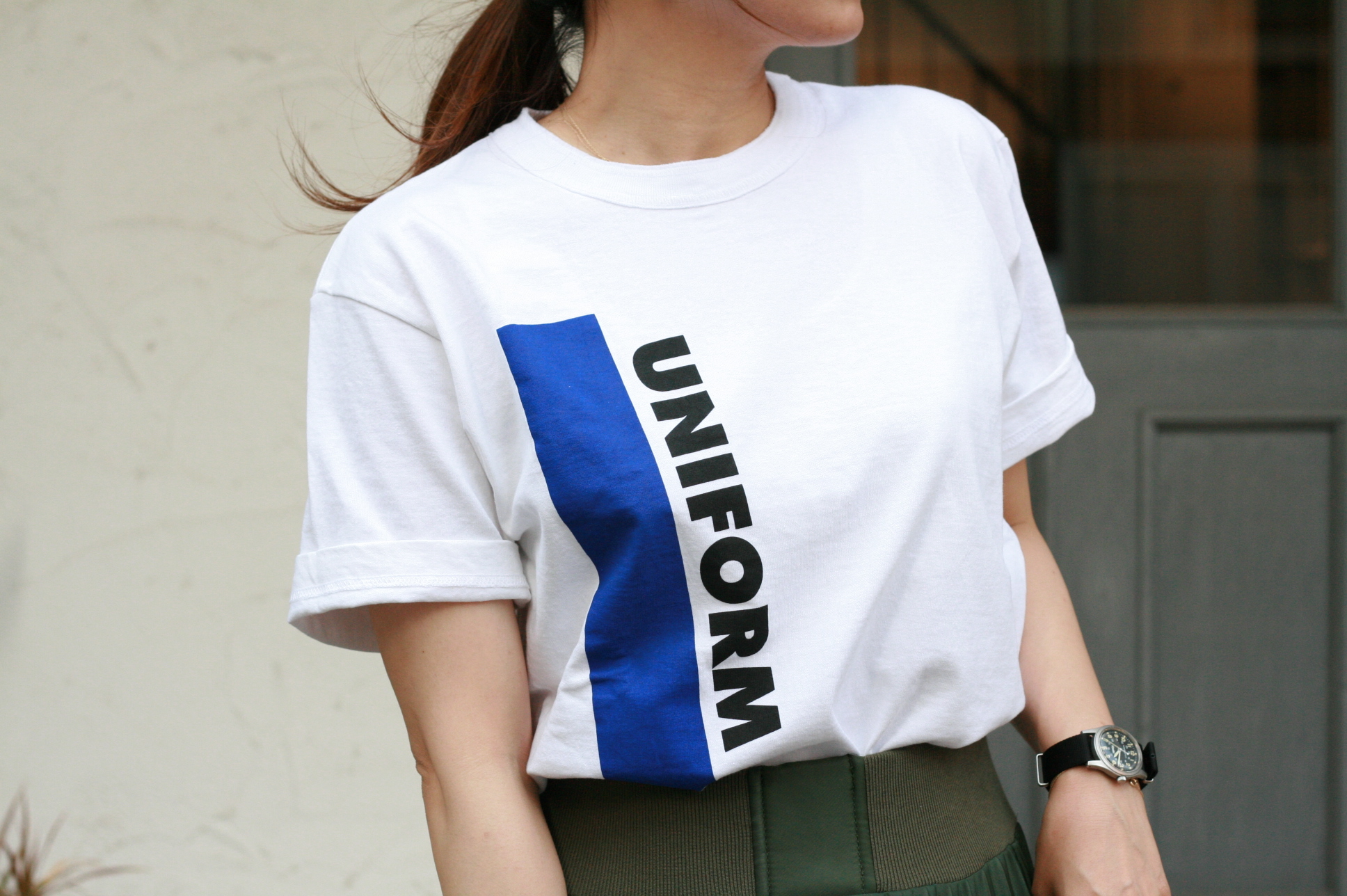 福岡のセレクトショップtrip（トリップ） ｜ sacai manの”UNIFORM”Cotton T-Shirts